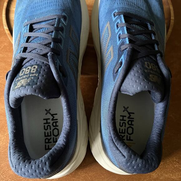 New Balance Fresh Foam X 880 V15 2E Blue Road Running Shoes Sneakers Mens 11 2E - Picture 3 of 16